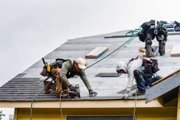 Professional Gutter Installation technician working in Virginia City, MT